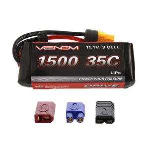 DRIVE 35C 3S 1500mAh 11.1V LiPo Battery w/ UNI Plug - Race Dawg RC