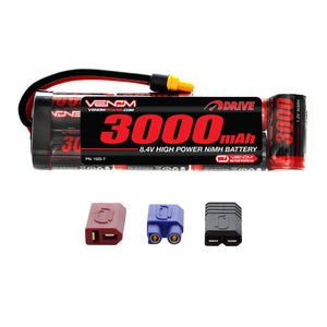 DRIVE 8.4V 3000mAh NiMH Flat Pack Battery with UNI 2.0 Plug - Race Dawg RC