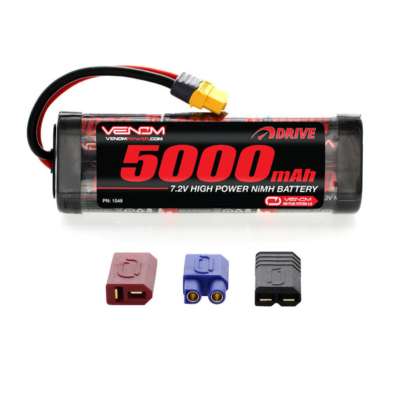 DRIVE 7.2V 5000mAh NiMH Battery with UNI 2.0 Plug - Race Dawg RC