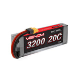 DRIVE 20C 2S 3200mAh 7.4V LiPo Hardcase Battery with UNI 2.0 - Race Dawg RC
