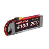 DRIVE 25C 2S 4100mAh 7.4V LiPo Hardcase Battery with UNI 2.0 - Race Dawg RC