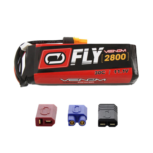 Fly 30C 3S 2800mAh 11.1V LiPo Battery w/Uni 2.0 Plug - Race Dawg RC