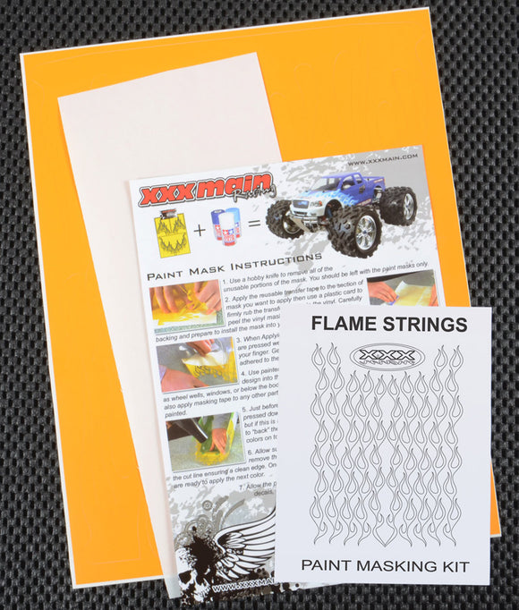 Flame Strings Paint Mask - Race Dawg RC