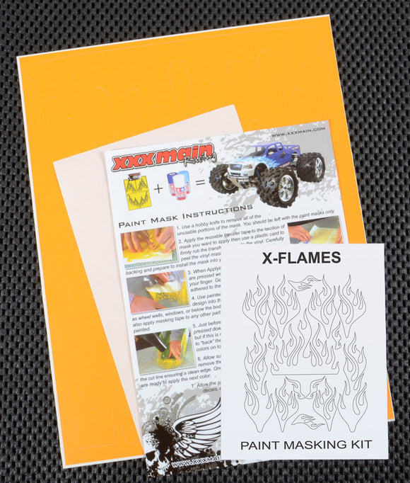 X-Flames Paint Mask - Race Dawg RC