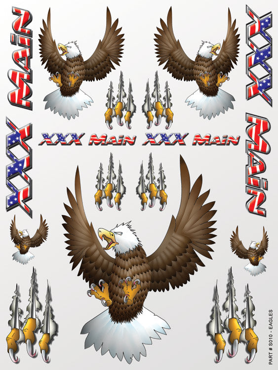 Eagles Sticker Sheet - Race Dawg RC